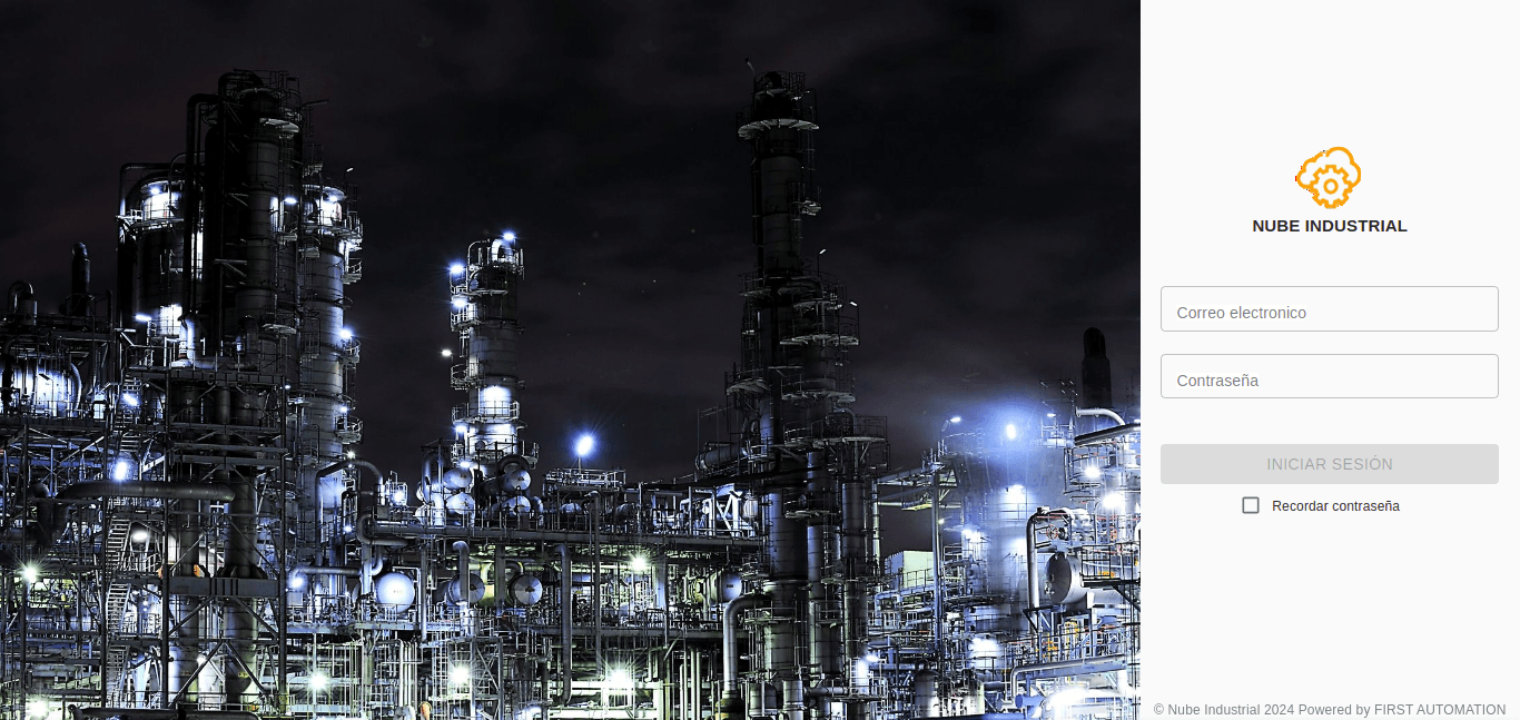 Login de Nube Industrial